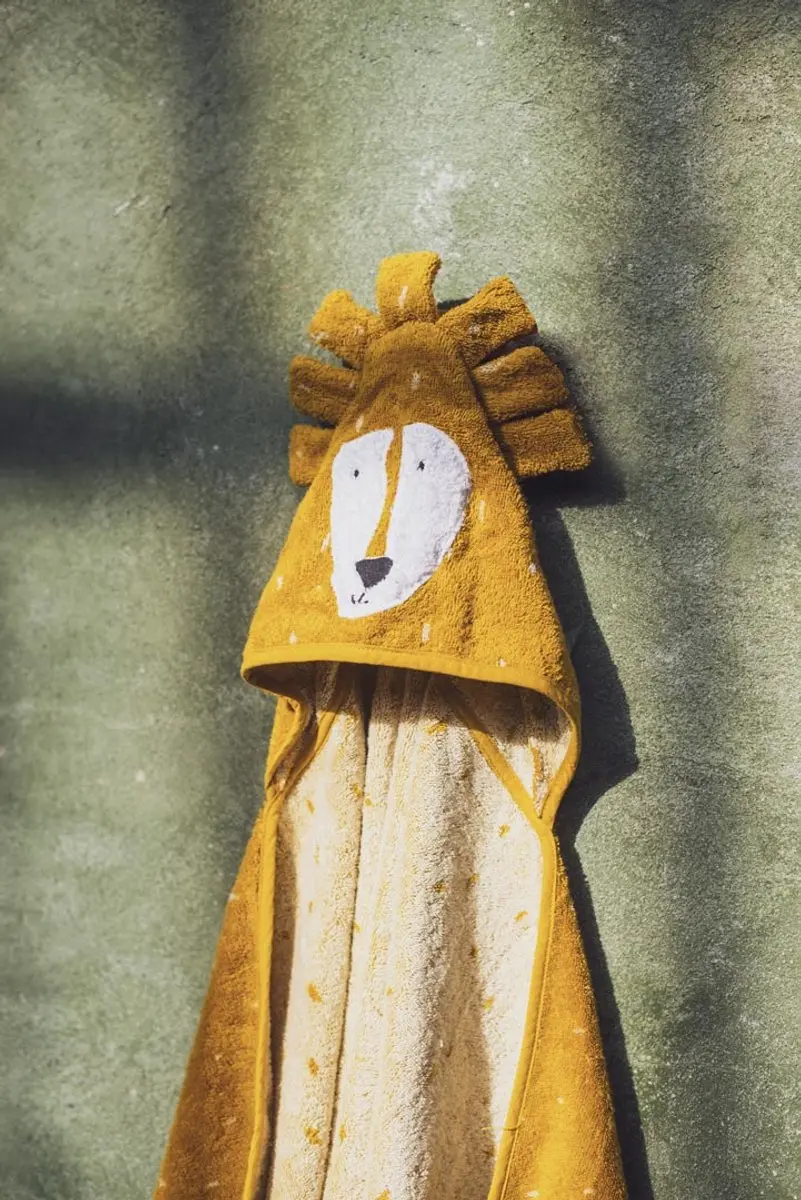 Trixie Badcape Mr. Lion 70x130cm - Biologisch Katoen
