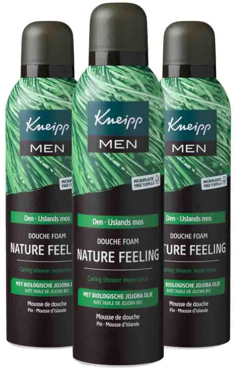 Kneipp Douche Foam Men Nature Feeling - 3x200ml