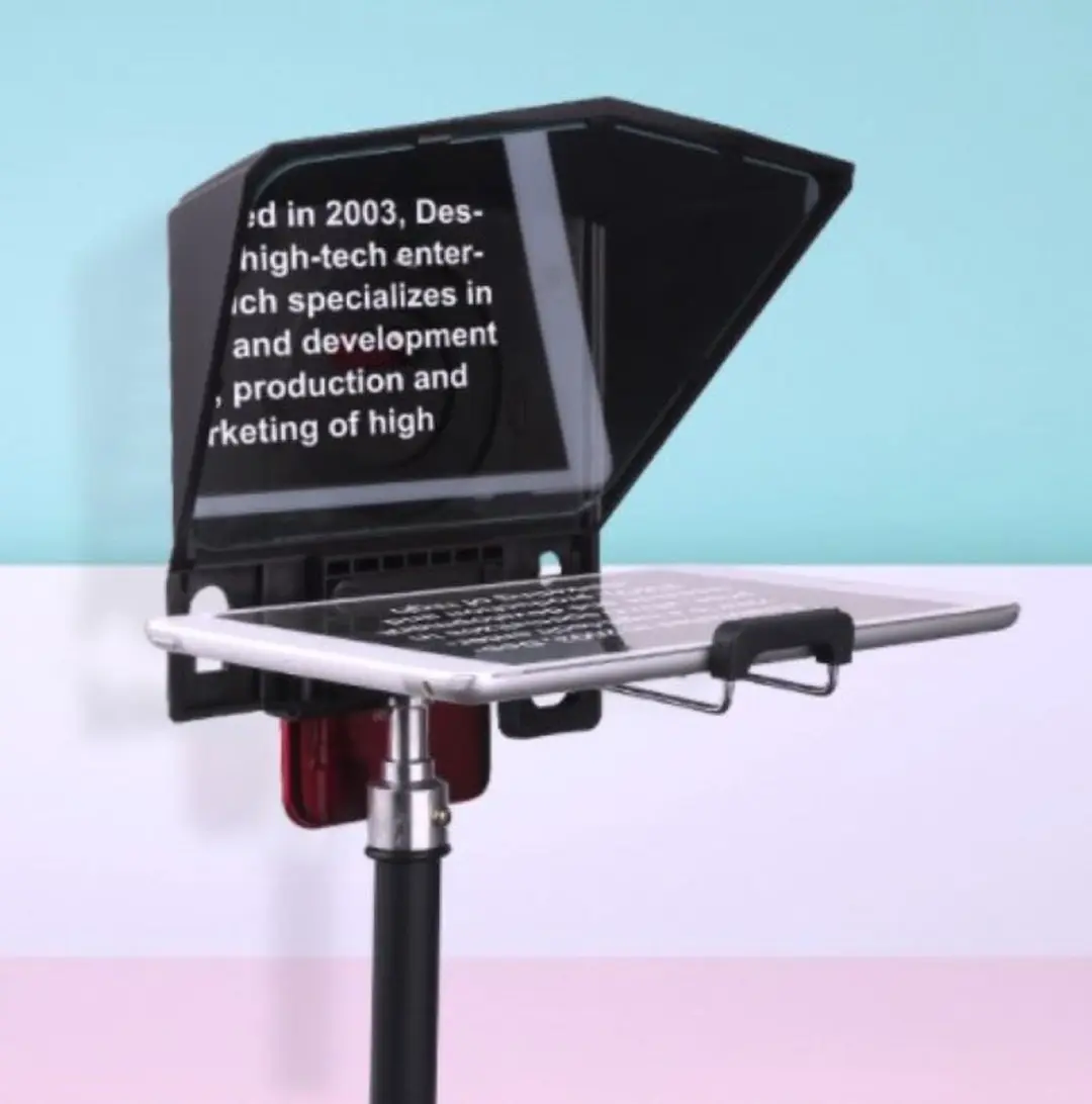 DESVIEW T2 Teleprompter - Smartphonehouder - Zwart - afbeelding 6 van 6