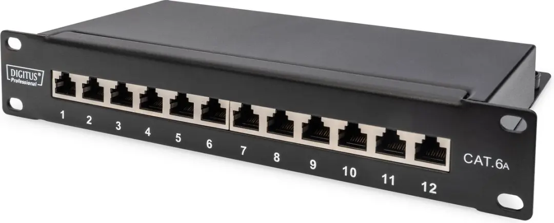 Digitus DN-91612S-EA Netwerkpatchpaneel 12 Poorten CAT6A
