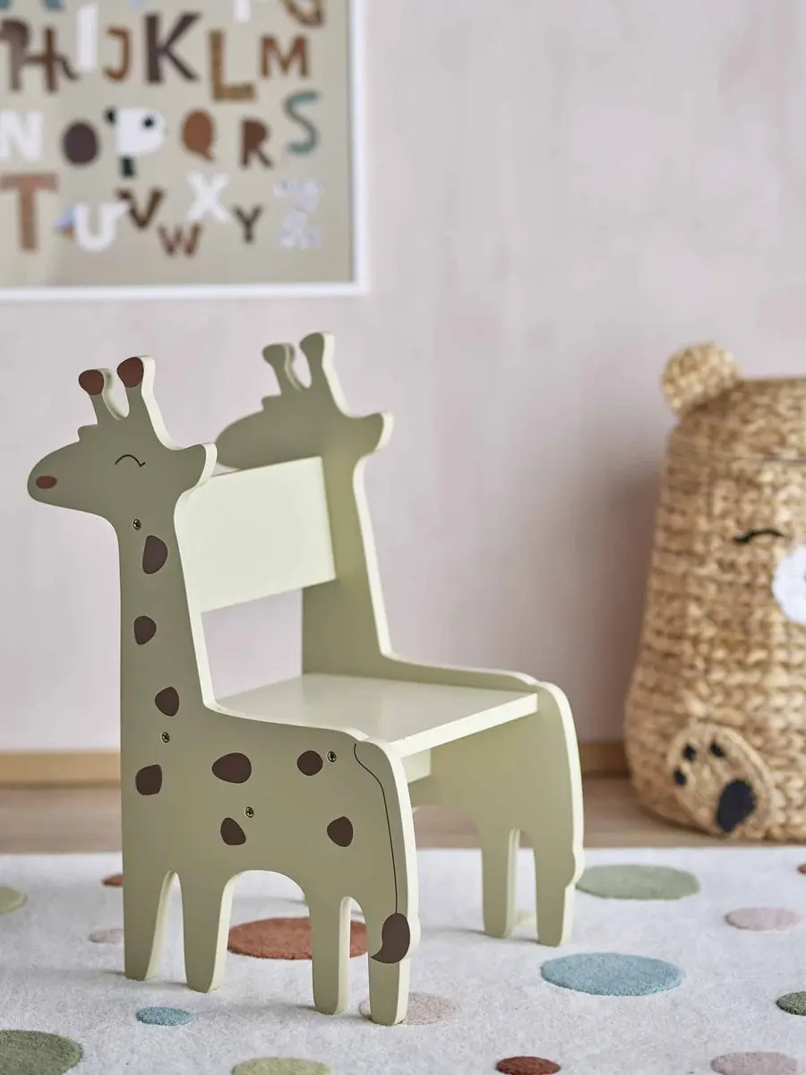 Bloomingville Kinderstoel Ibber Giraf - Beige - afbeelding 6 van 6