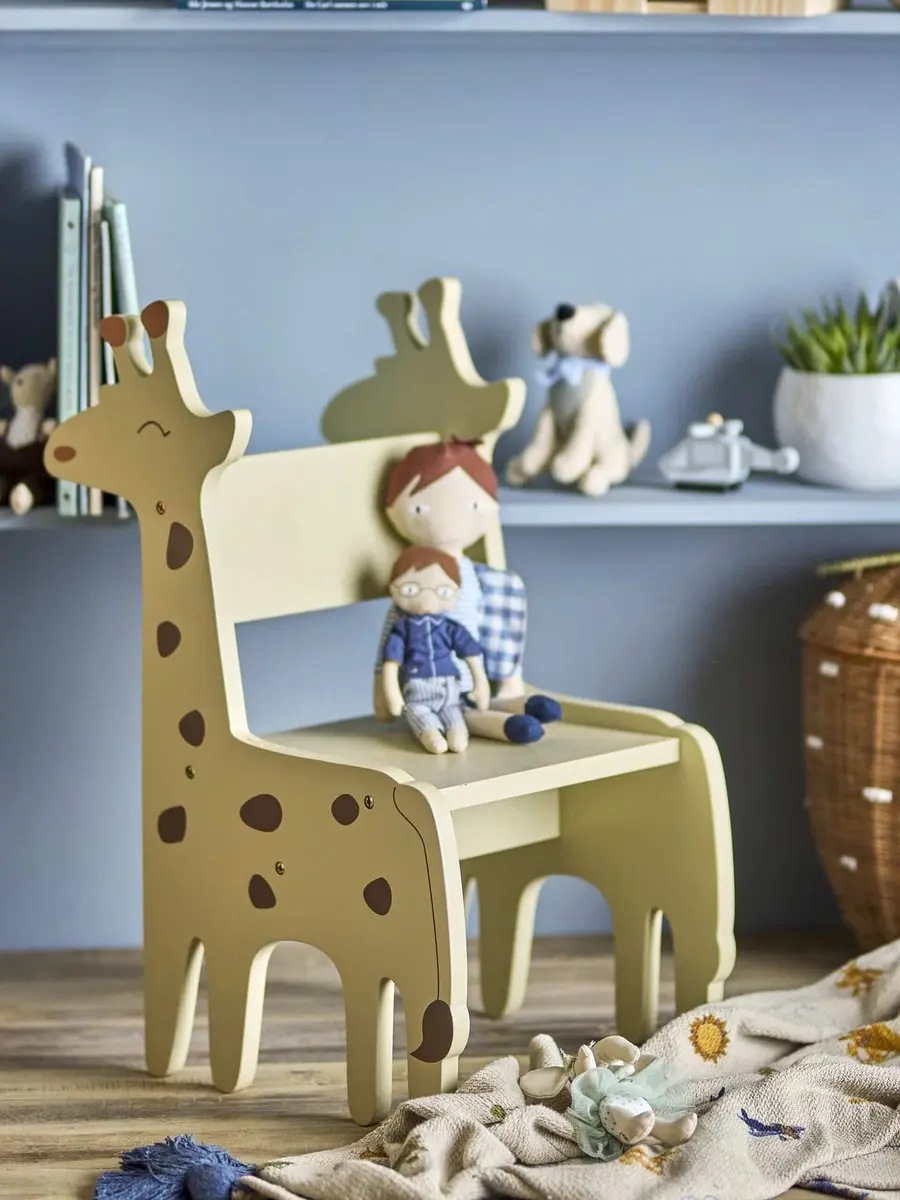 Bloomingville Kinderstoel Ibber Giraf - Beige