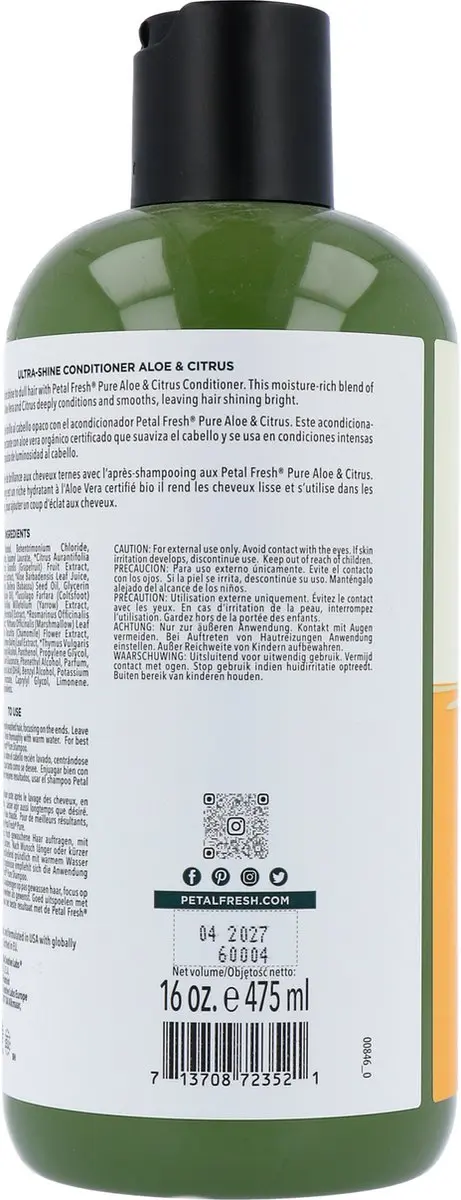 Petal Fresh Conditioner Aloe & Citrus 475ml
