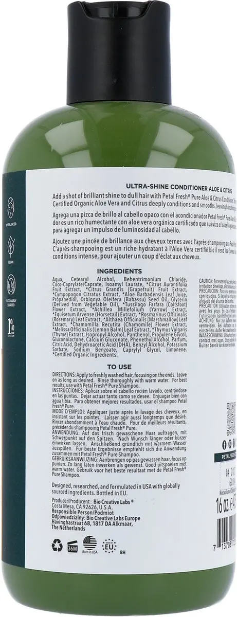 Petal Fresh Conditioner Aloe & Citrus 475ml
