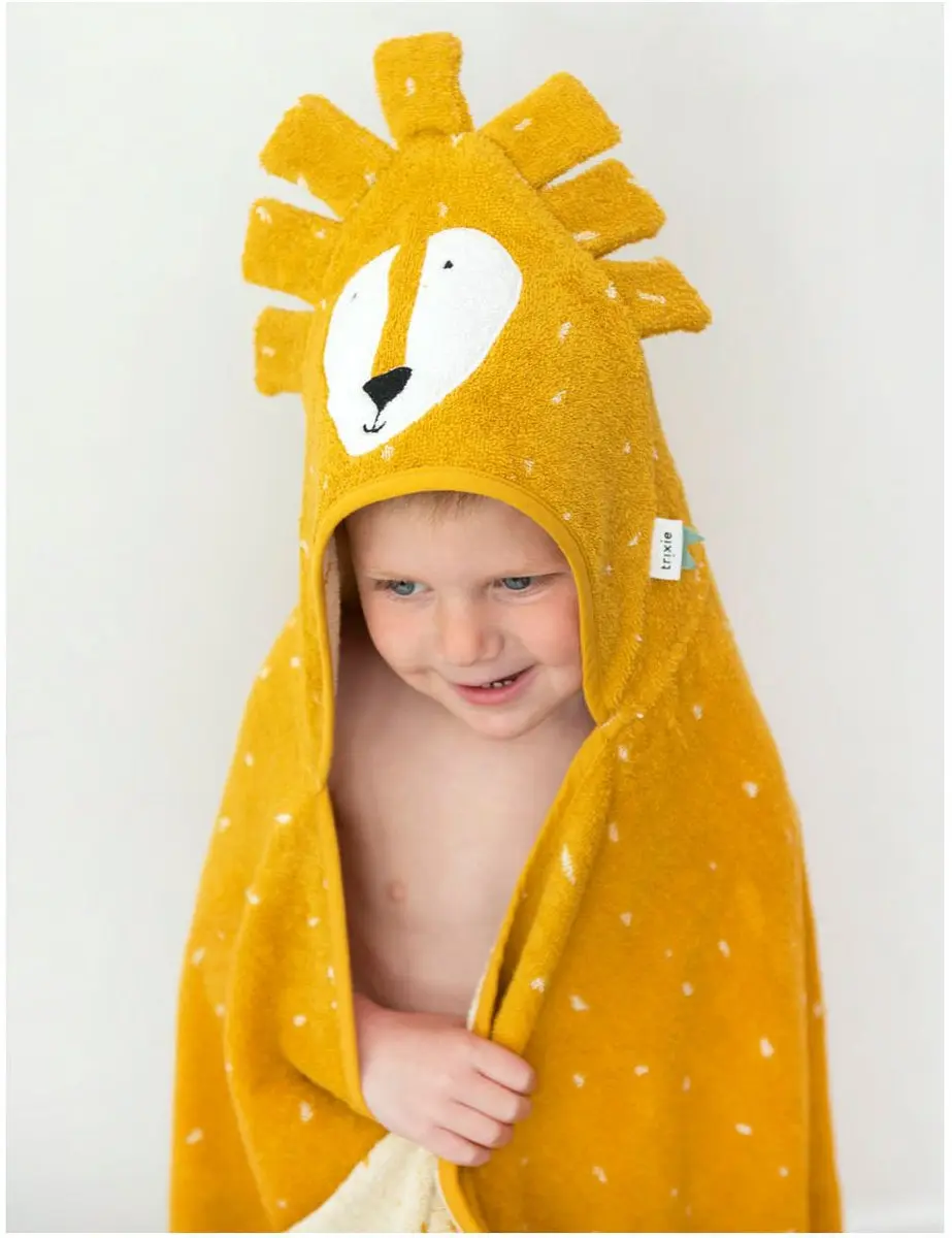 Trixie Badcape Mr. Lion 75x75cm - Biologisch Katoen