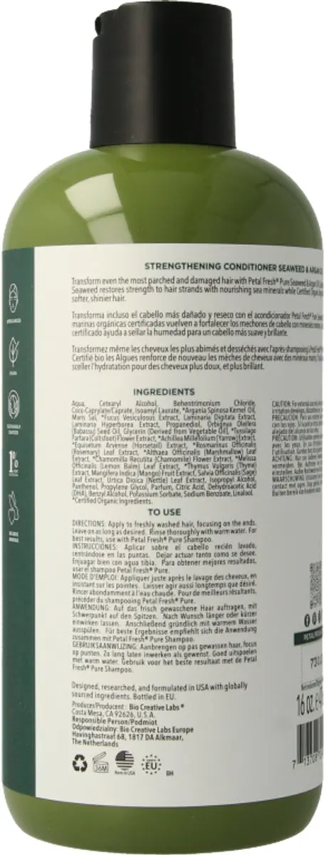 Petal Fresh Conditioner Zeewier & Argan 475ml