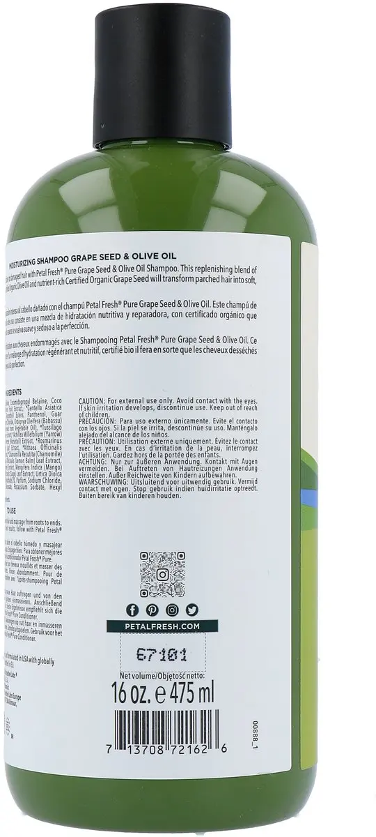 Petal Fresh Druivenpit & Olijfolie Shampoo 475ml