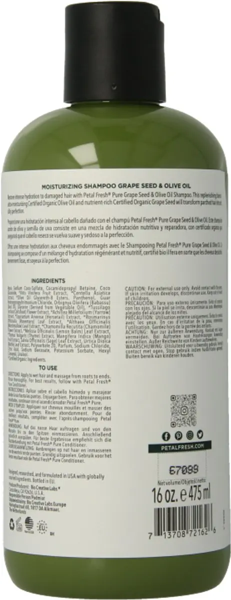 Petal Fresh Druivenpit & Olijfolie Shampoo 475ml