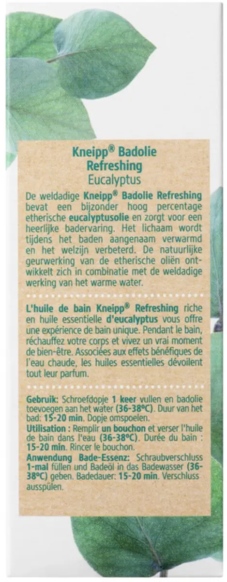 Kneipp Badolie Refreshing Eucalyptus 3x100ml