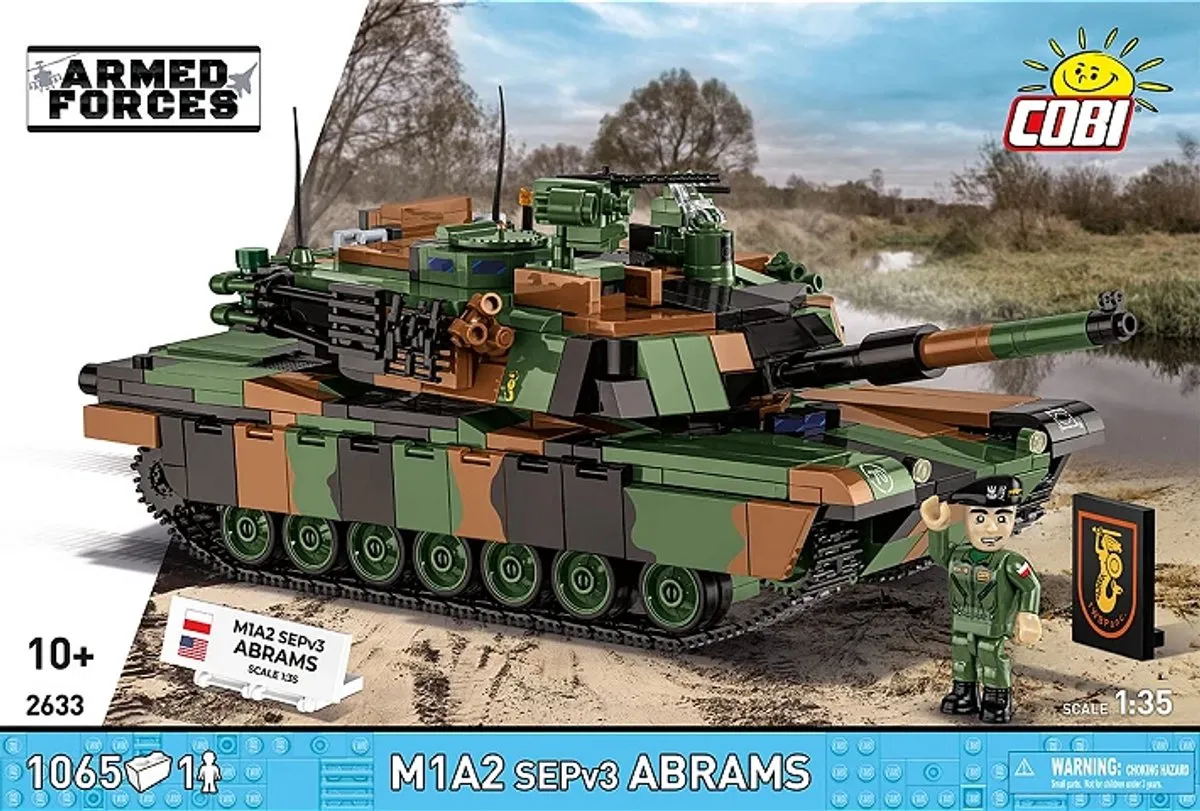 Cobi M1A2 Abrams Sepv3 - 1069 Stukken - 1 Minifiguur