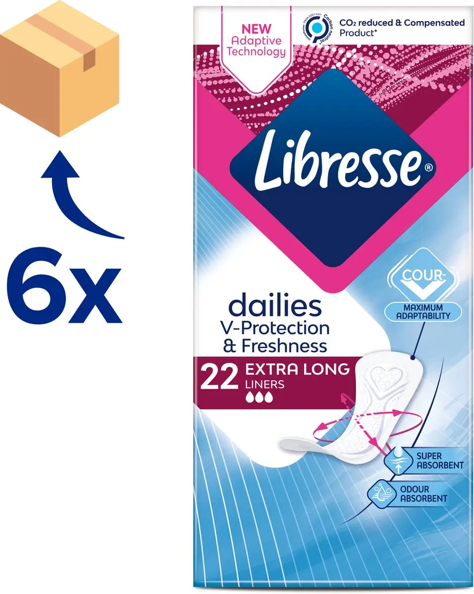 Libresse Extra Long Inlegkruisjes - 132 Stuks