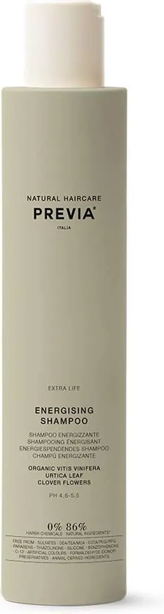 Previa Natural Haircare Extra Life Energising Shampoo 250ml