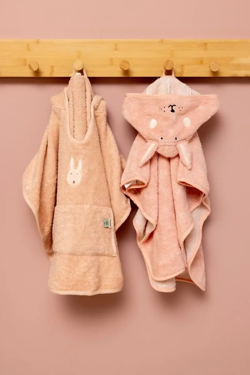 Trixie Badcape Mrs. Rabbit 75x75cm - Roze