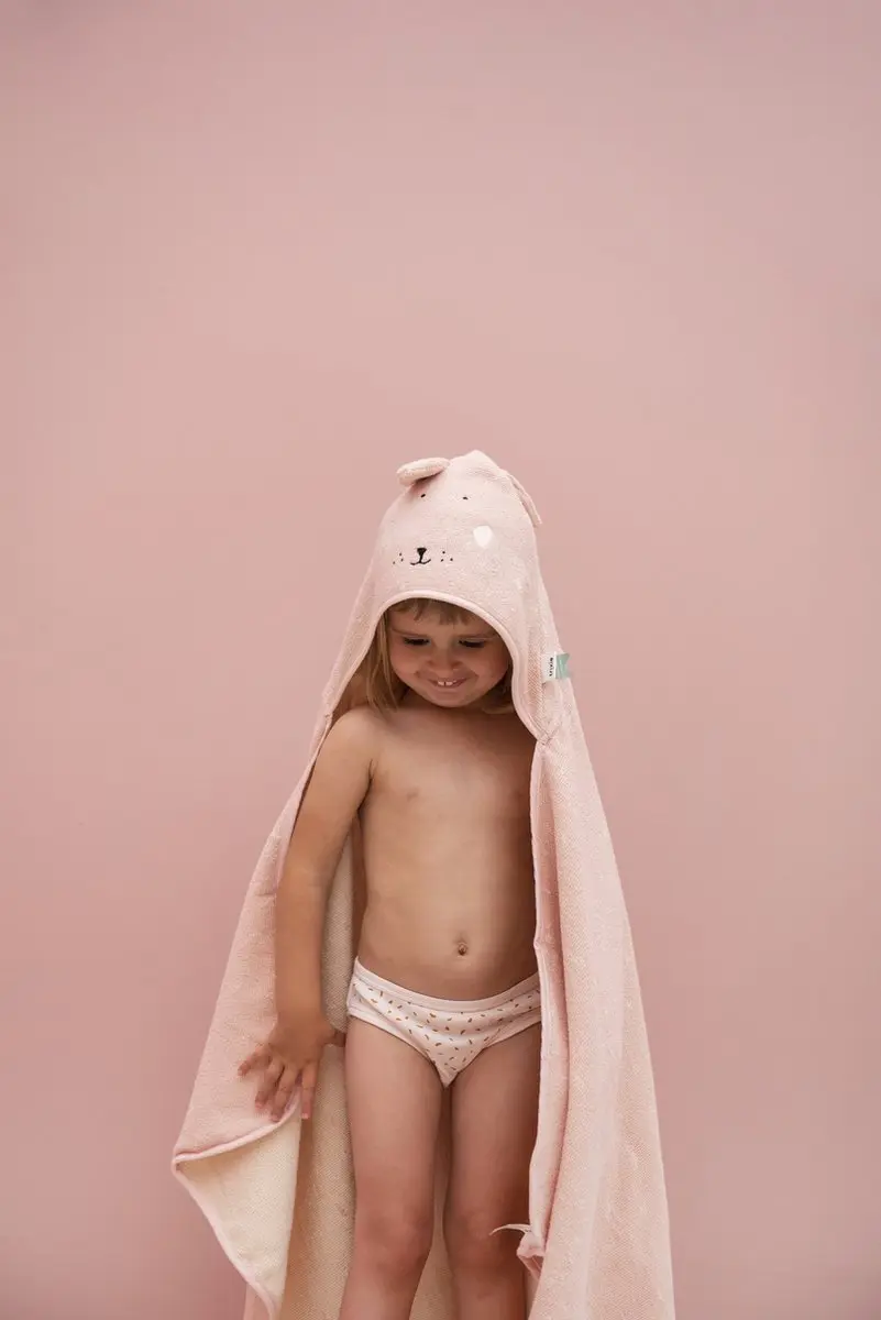 Trixie Badcape Mrs. Rabbit 75x75cm - Roze