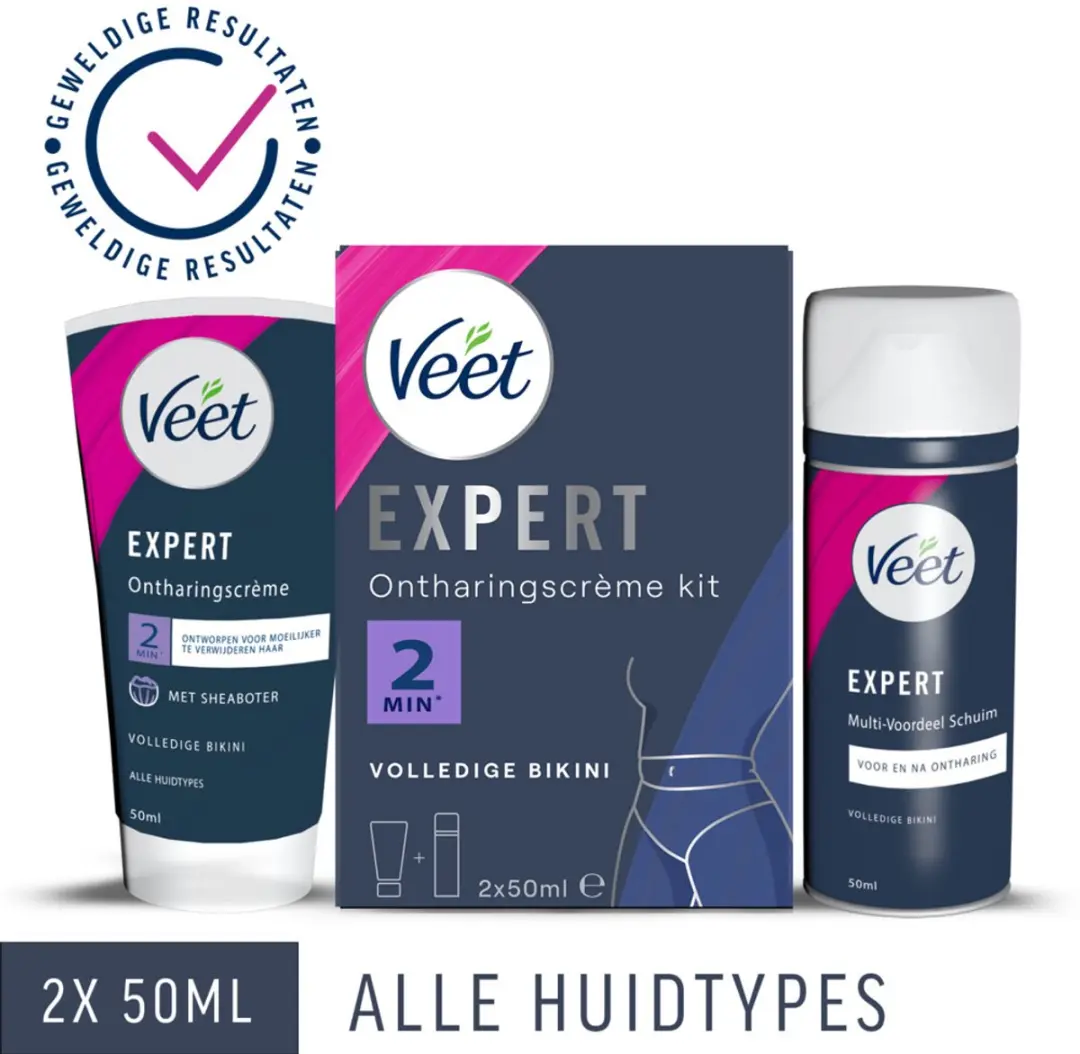 Veet Expert Ontharingscrème Bikini Kit - 3x100ml