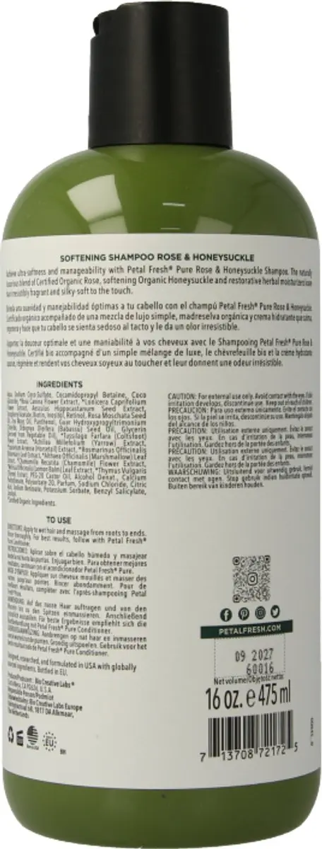 Petal Fresh Shampoo Roos & Linde - 475ml