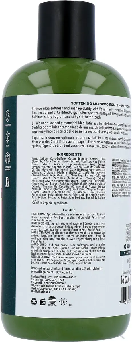 Petal Fresh Shampoo Roos & Linde - 475ml