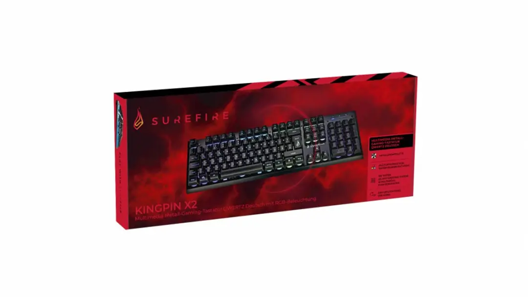 Verbatim KingPin X2 48706 Gaming Toetsenbord - QWERTZ Duits - Zwart - afbeelding 6 van 6