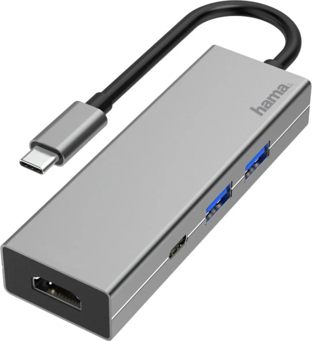 Hama 00200107 USB-C Multiport Hub 4 Poorten