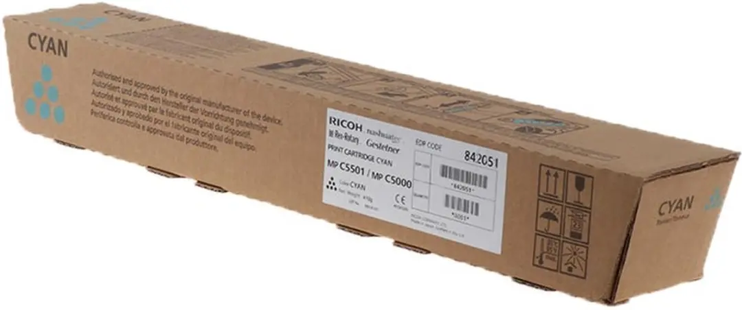 Ricoh 842051 Tonercartridge - Cyaan