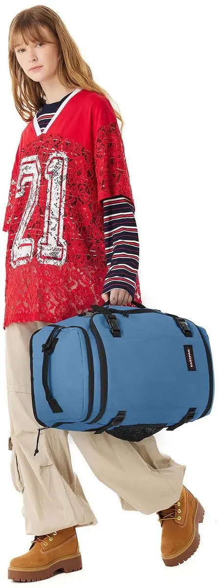 Eastpak Duffel Backpack EK0A5BHJ B0D - 30L - 17 inch - Aviator Blue