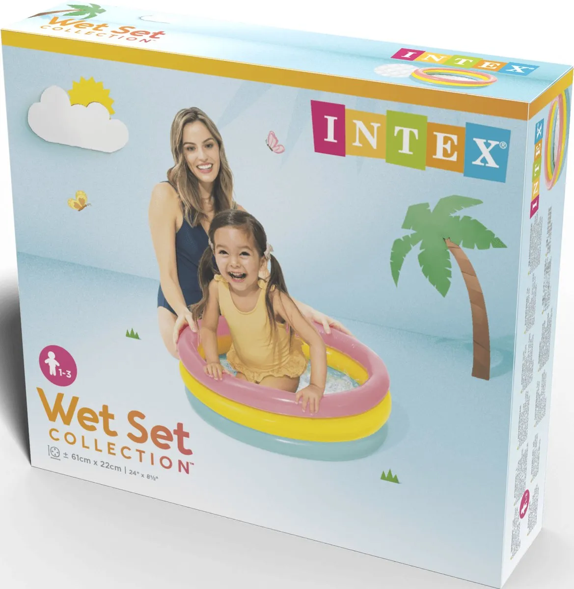 Intex Sunset Glow Baby Opblaaszwembad Ø61cm - 28L - afbeelding 6 van 6