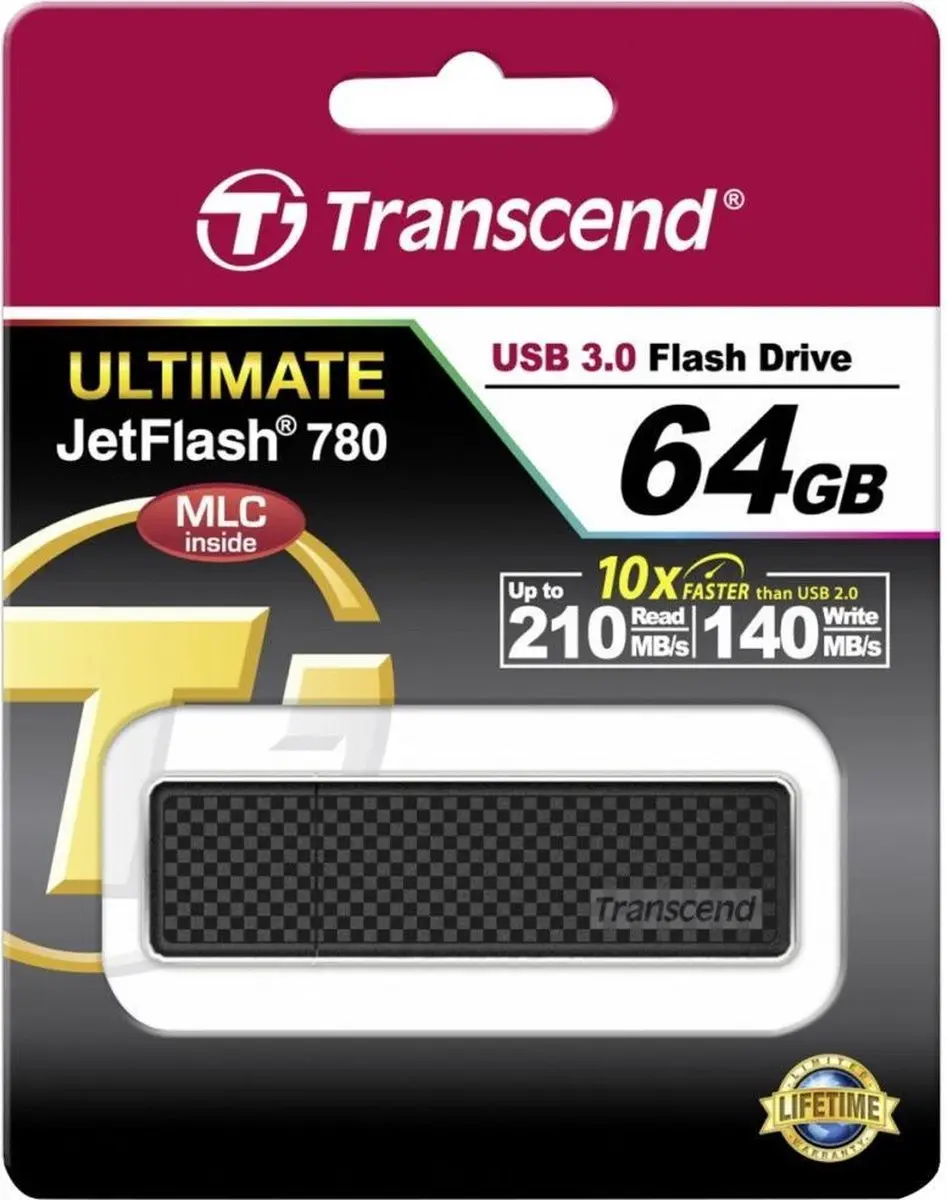 Transcend JetFlash 780 TS64GJF780 USB-stick 32GB - Zwart