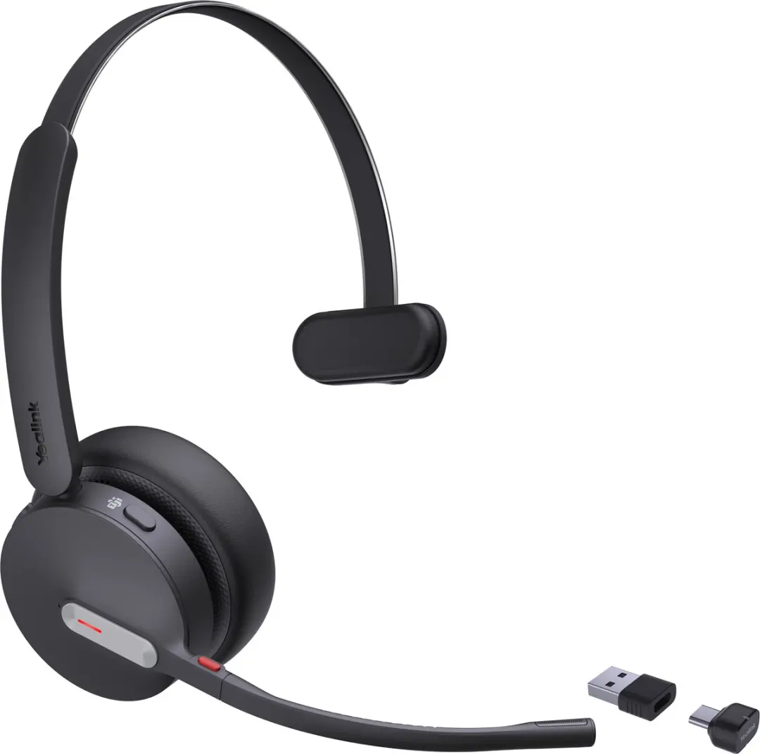 Yealink BH70 Mono Teams Headset - Bluetooth 5.2 - Zwart