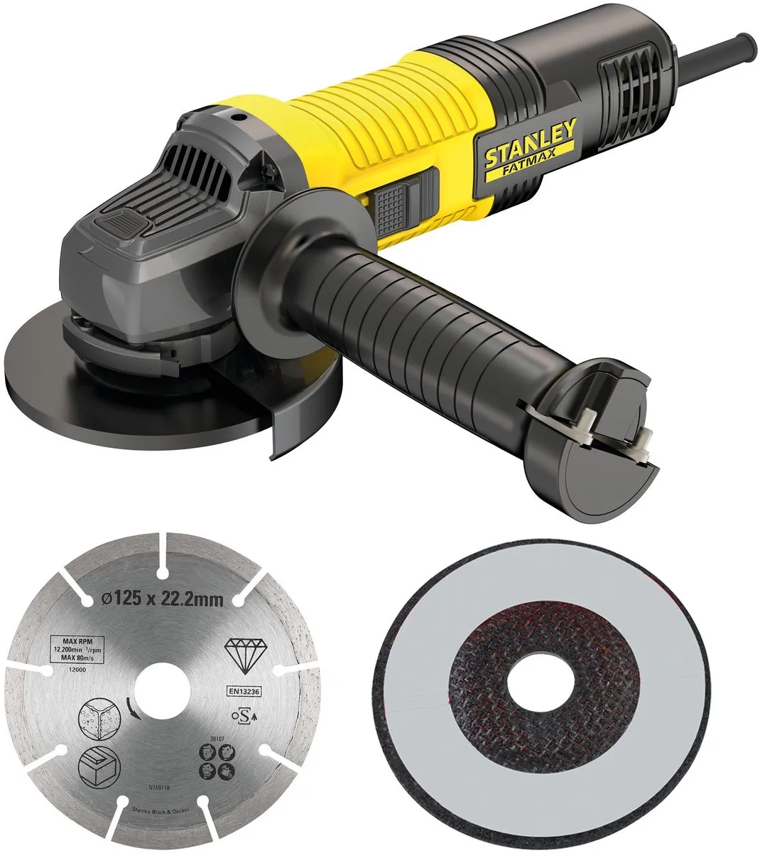 Stanley FatMax 850W Haakse Slijper 125mm FMEG220K