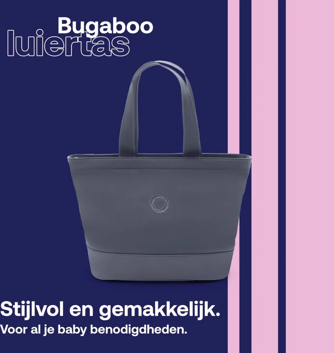 Bugaboo Luiertas Stormy Blue - met geïsoleerde flessenhouder