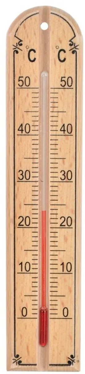 Orion Houten Kamertemperatuurmeter 20cm