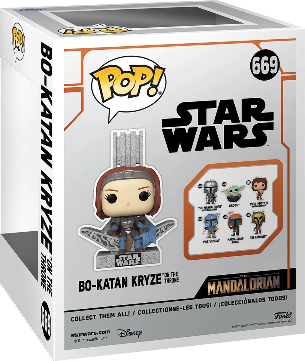 Funko Pop Star Wars Bo-Katan Kryze met Troon #669 - Vinylfiguur - Multi