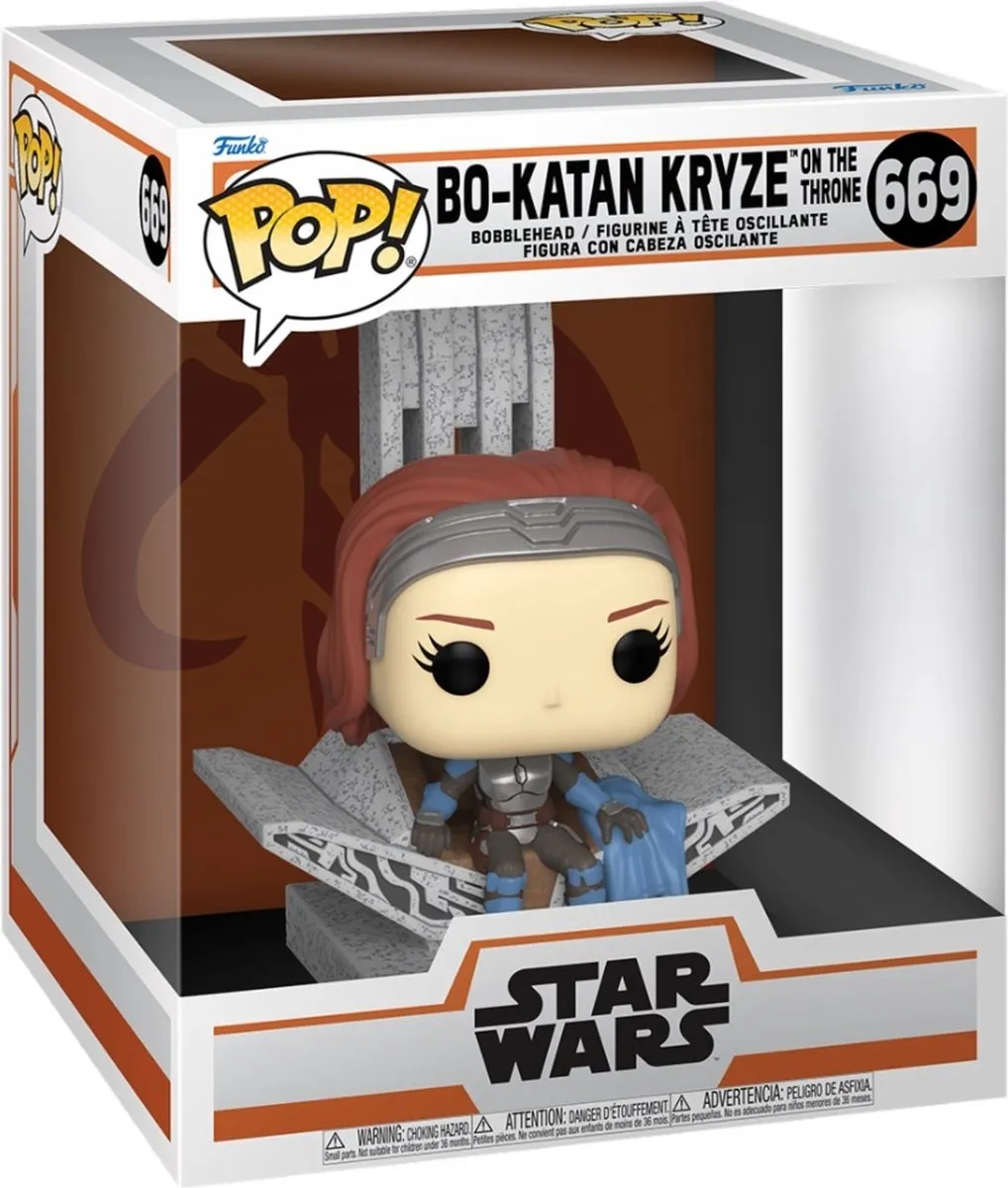 Funko Pop Star Wars Bo-Katan Kryze met Troon #669 - Vinylfiguur - Multi