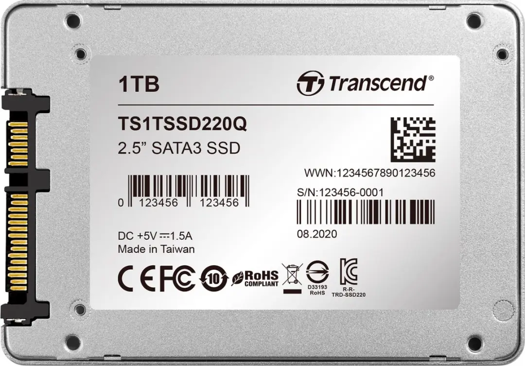 Transcend SSD220Q TS1TSSD220Q SSD 1TB - 2.5 inch SATA