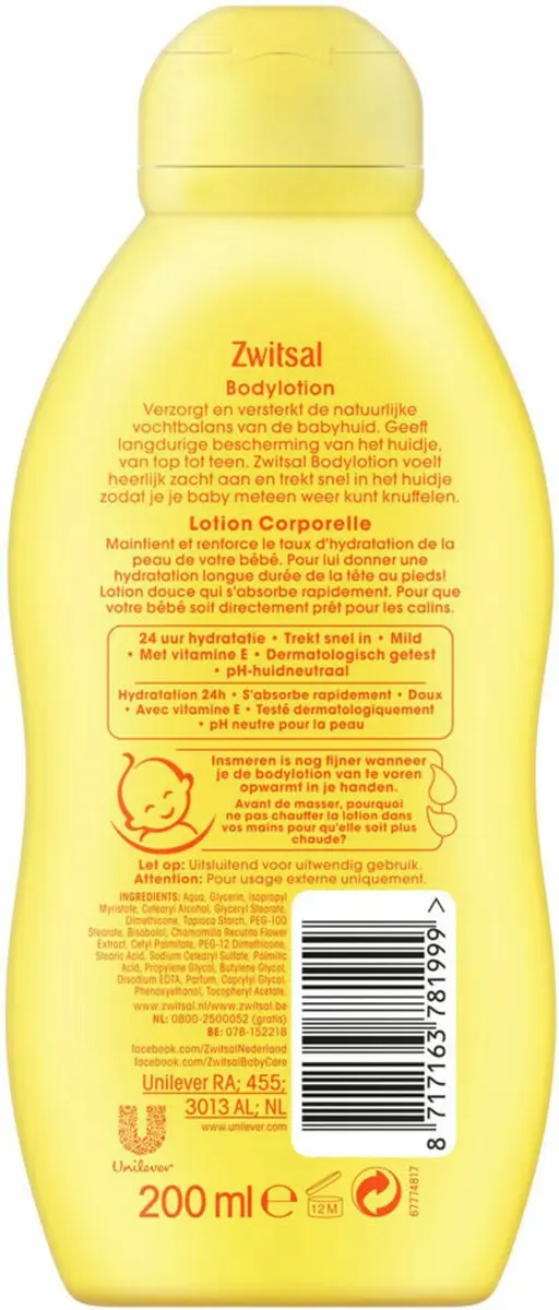 Zwitsal Baby Bodylotion 200ml