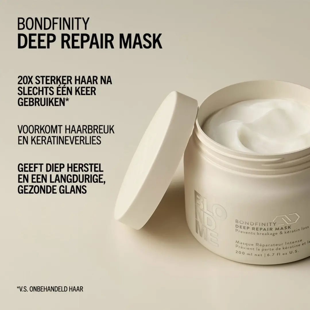 Schwarzkopf BLONDME Bondfinity Deep Repair Mask 500ml - Multicolor