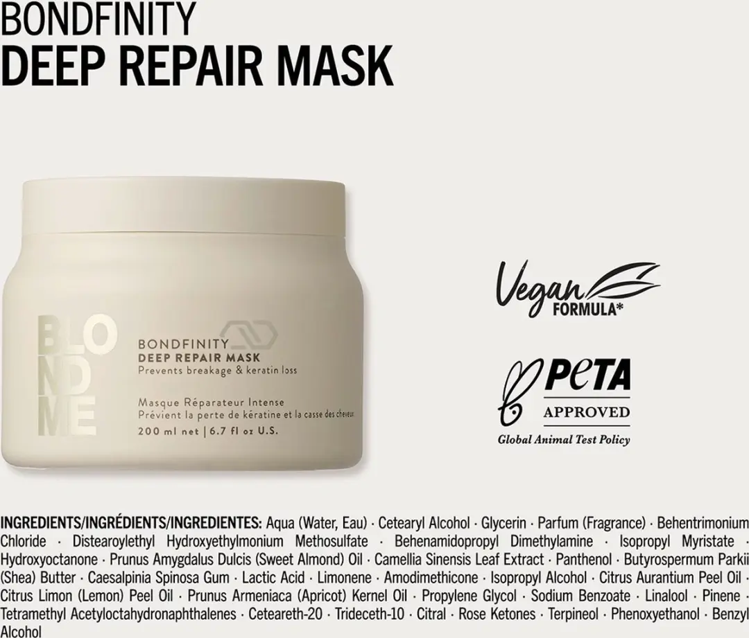 Schwarzkopf BLONDME Bondfinity Deep Repair Mask 500ml - Multicolor