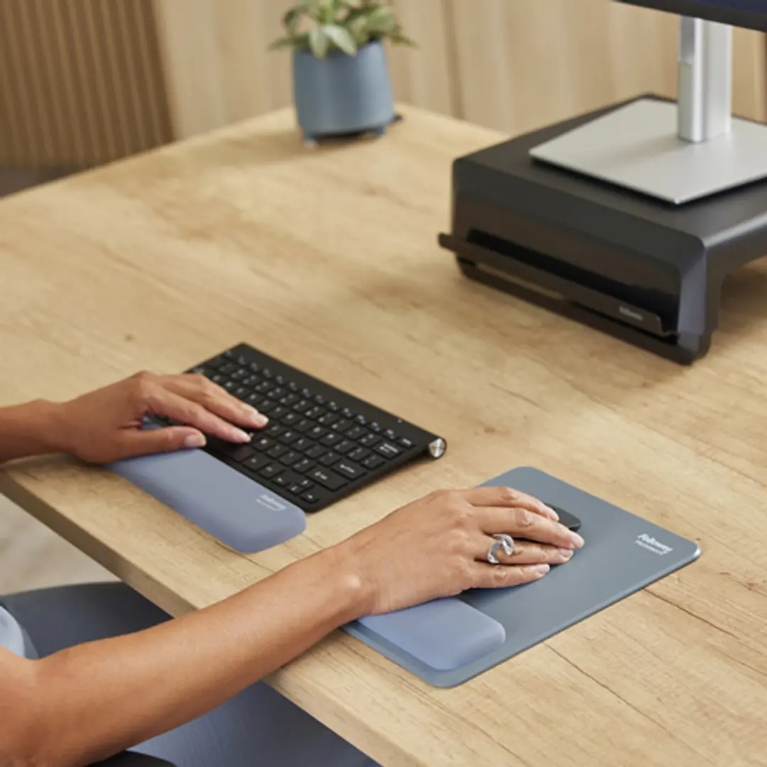 Fellowes Polssteun Silicone Light Blue