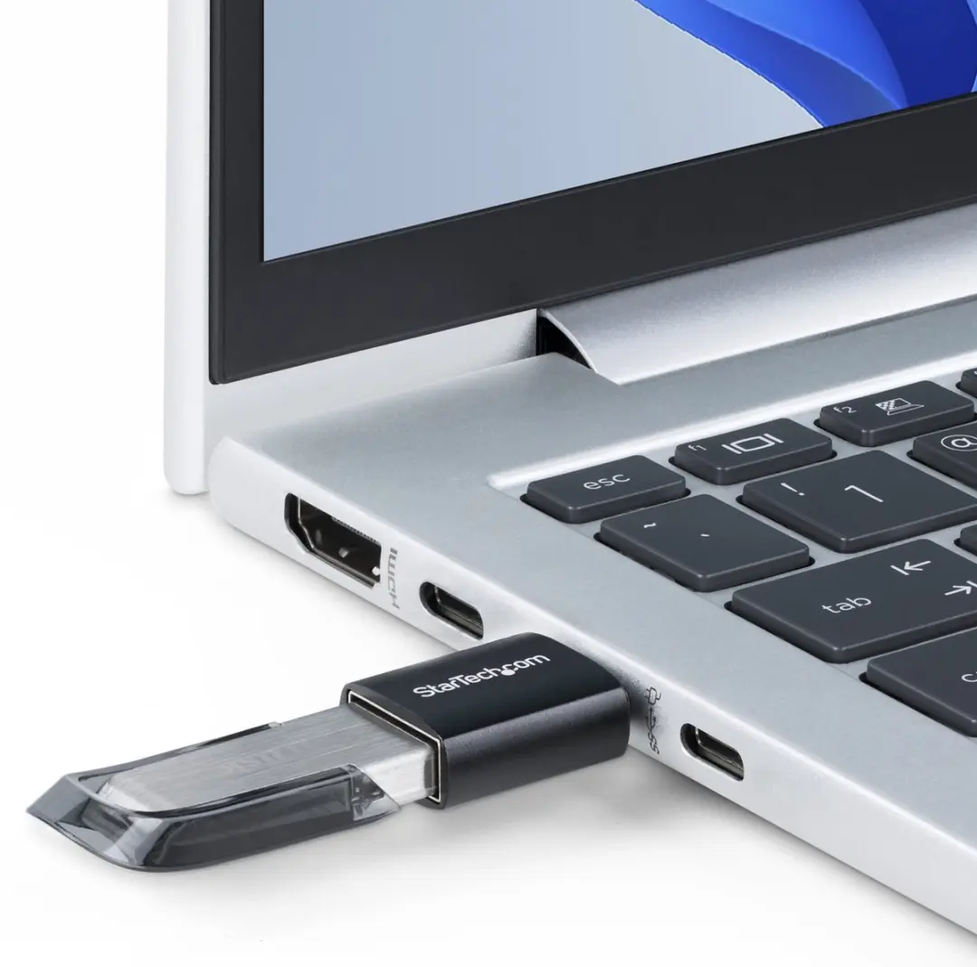 Startech USB31CAADGCP USB-C naar USB-A Adapter - 5Gbps - 3A - Zwart