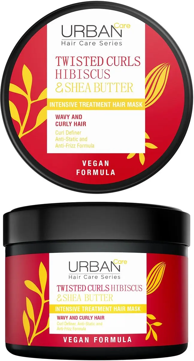 Urban Care Twisted Curls Intensief Haarmasker 230ml - Zwart/Rood