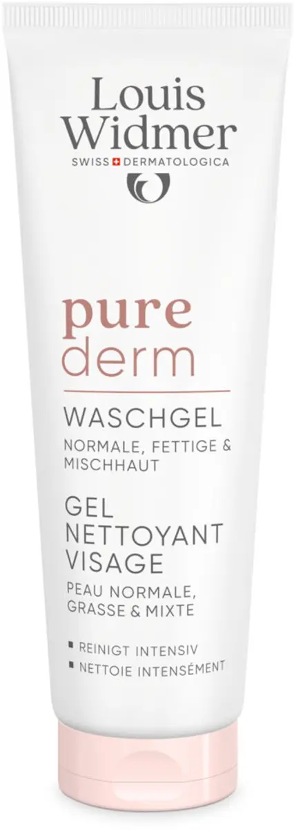 Louis Widmer Purederm Zonder Parfum Wash Gel 125ml - afbeelding 6 van 6