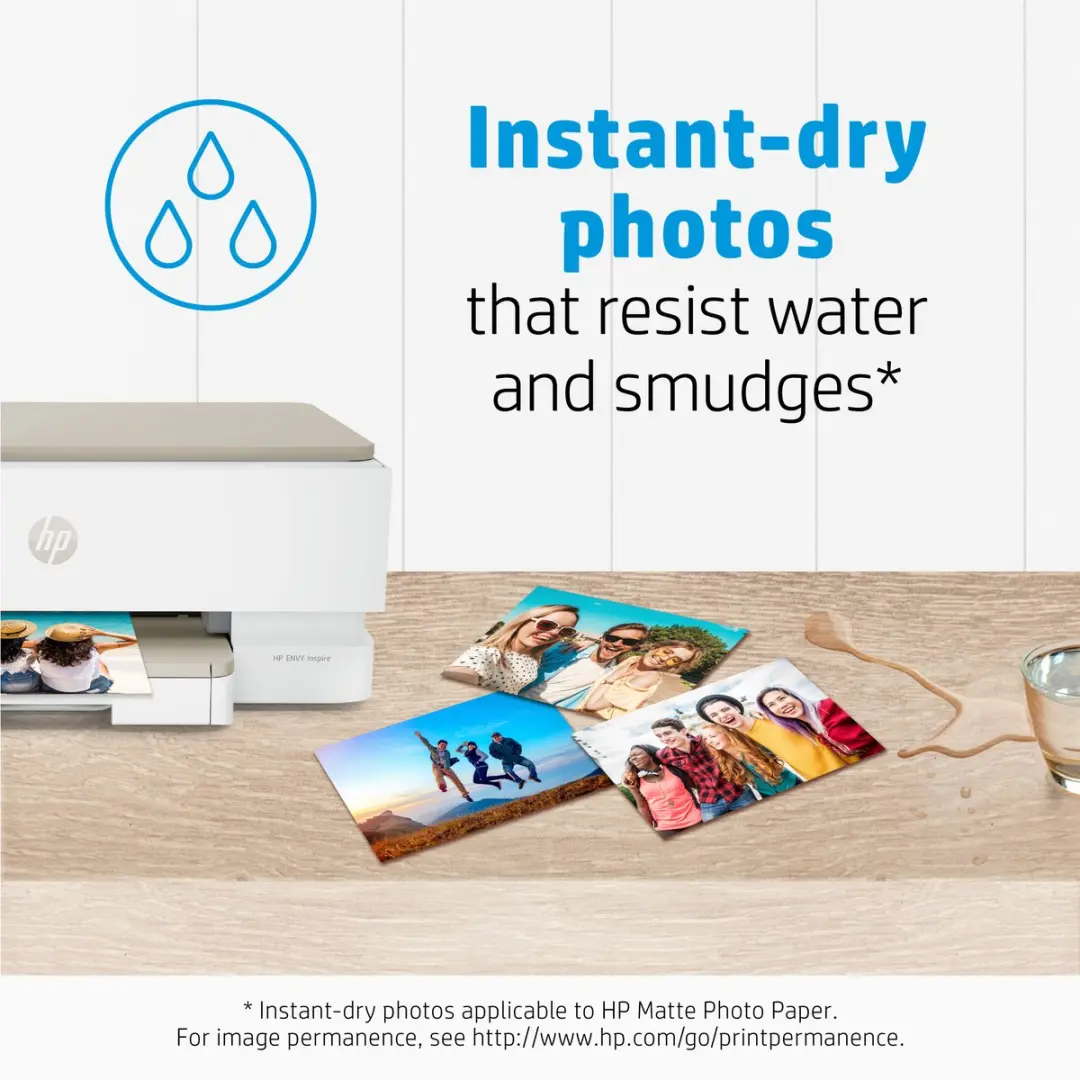 HP Mat Fotopapier 180 g/m² 10x15cm - 25 Vel - 7HF70A