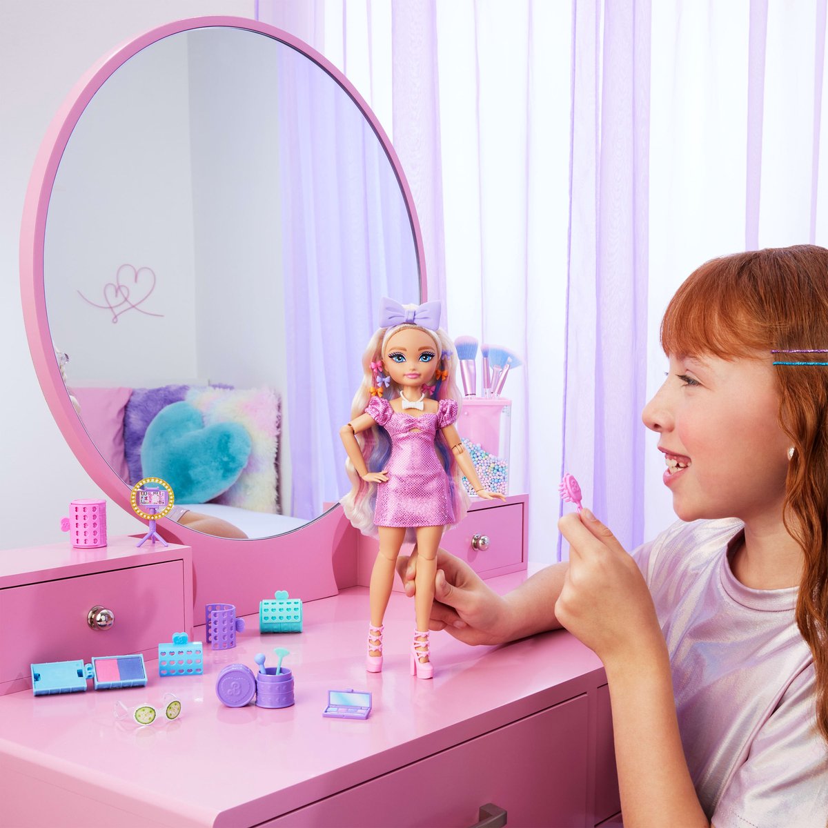 Mattel Barbie pop Malibu Dream Besties met accessoires haarstyling.