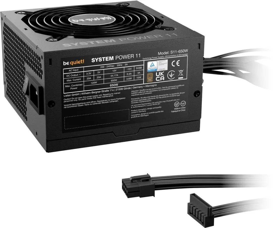 be quiet! System Power 11 BP011EU Voeding 650W - Zwart