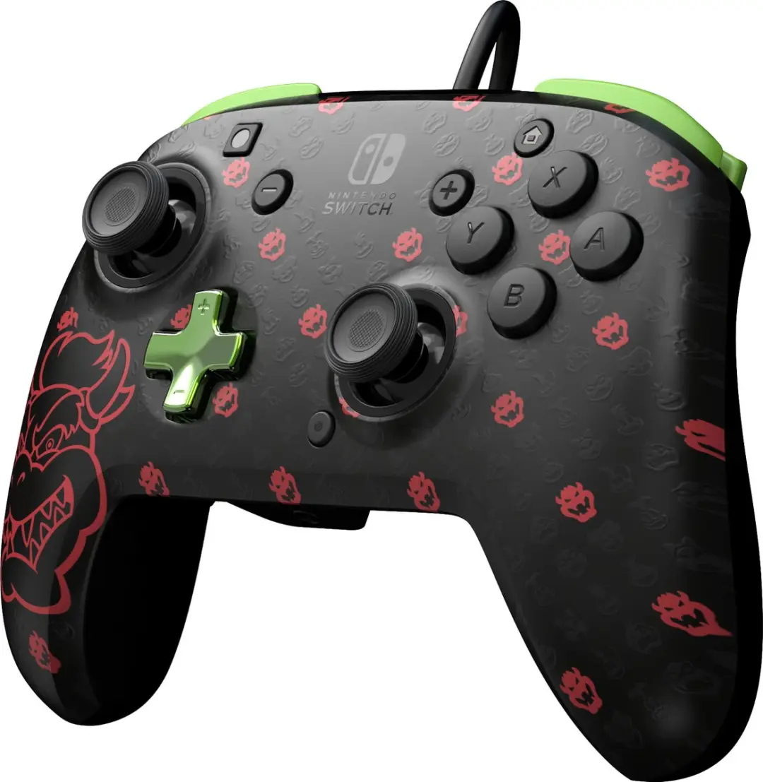 PDP Gaming Rematch Controller Bowser Glow in the Dark 500-134-BSGID - Nintendo Switch