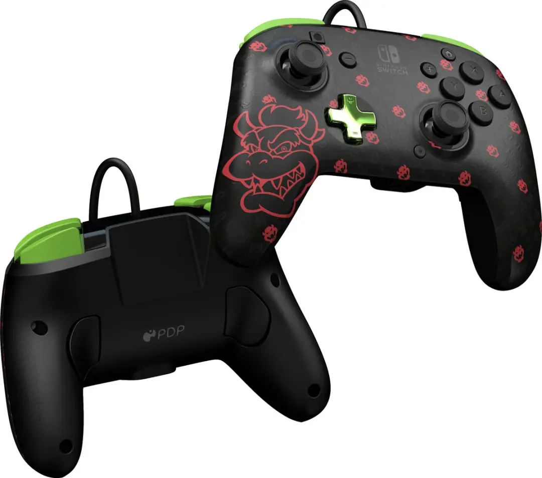 PDP Gaming Rematch Controller Bowser Glow in the Dark 500-134-BSGID - Nintendo Switch