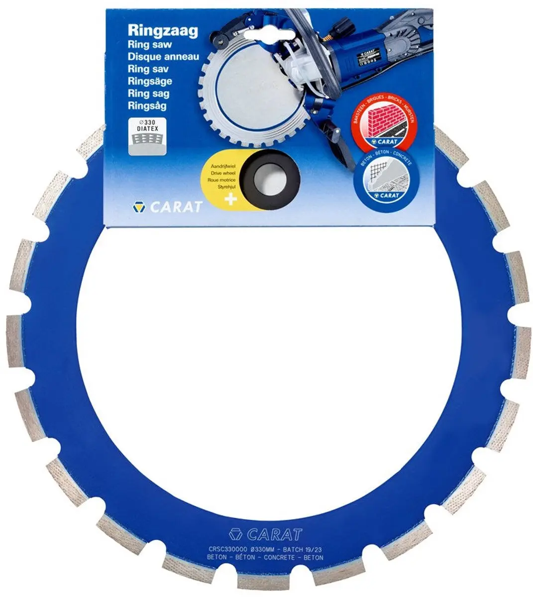 Carat Ringzaag Beton Ø330mm CRSC330000