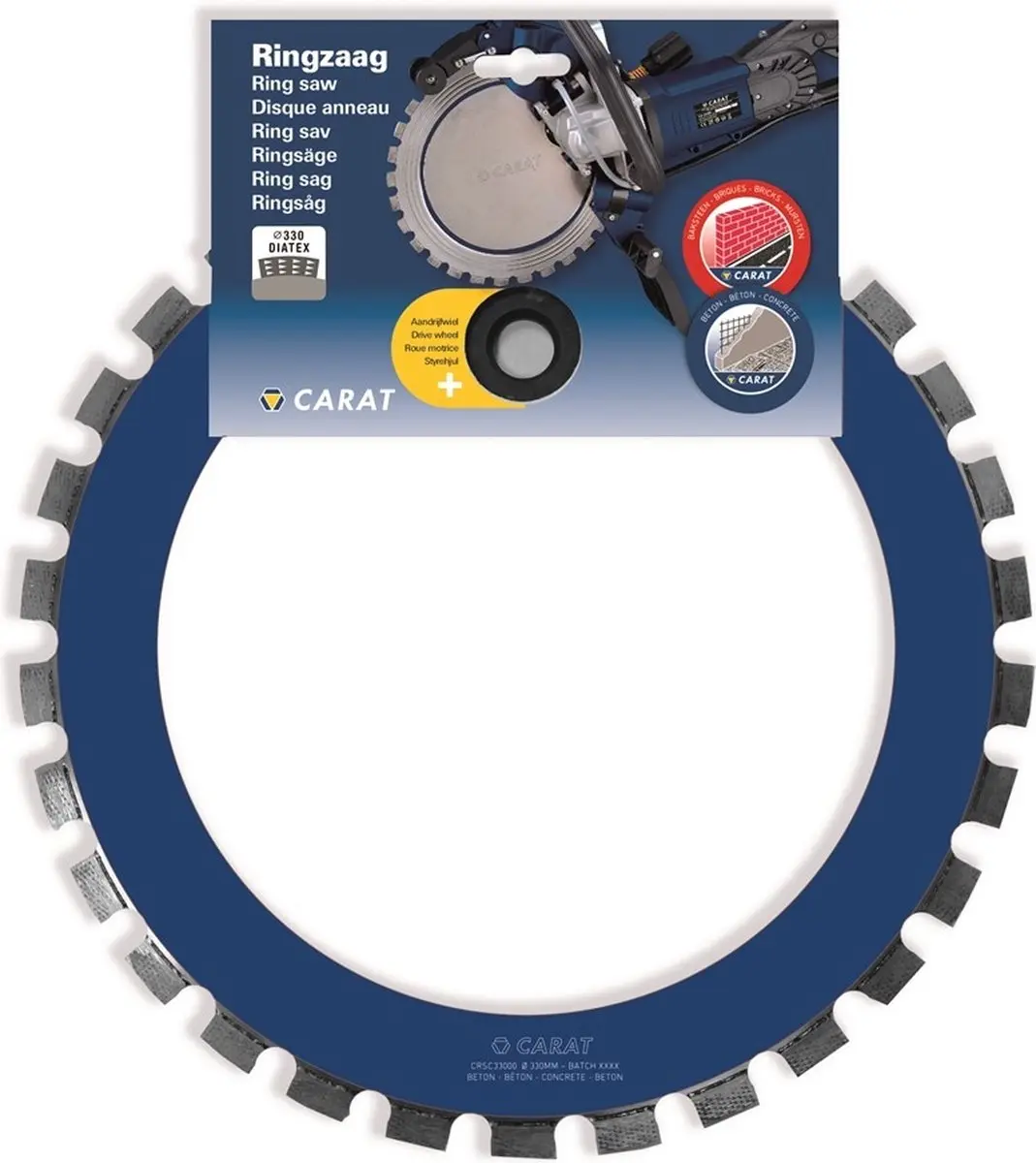 Carat Ringzaag Beton Ø330mm CRSC330000
