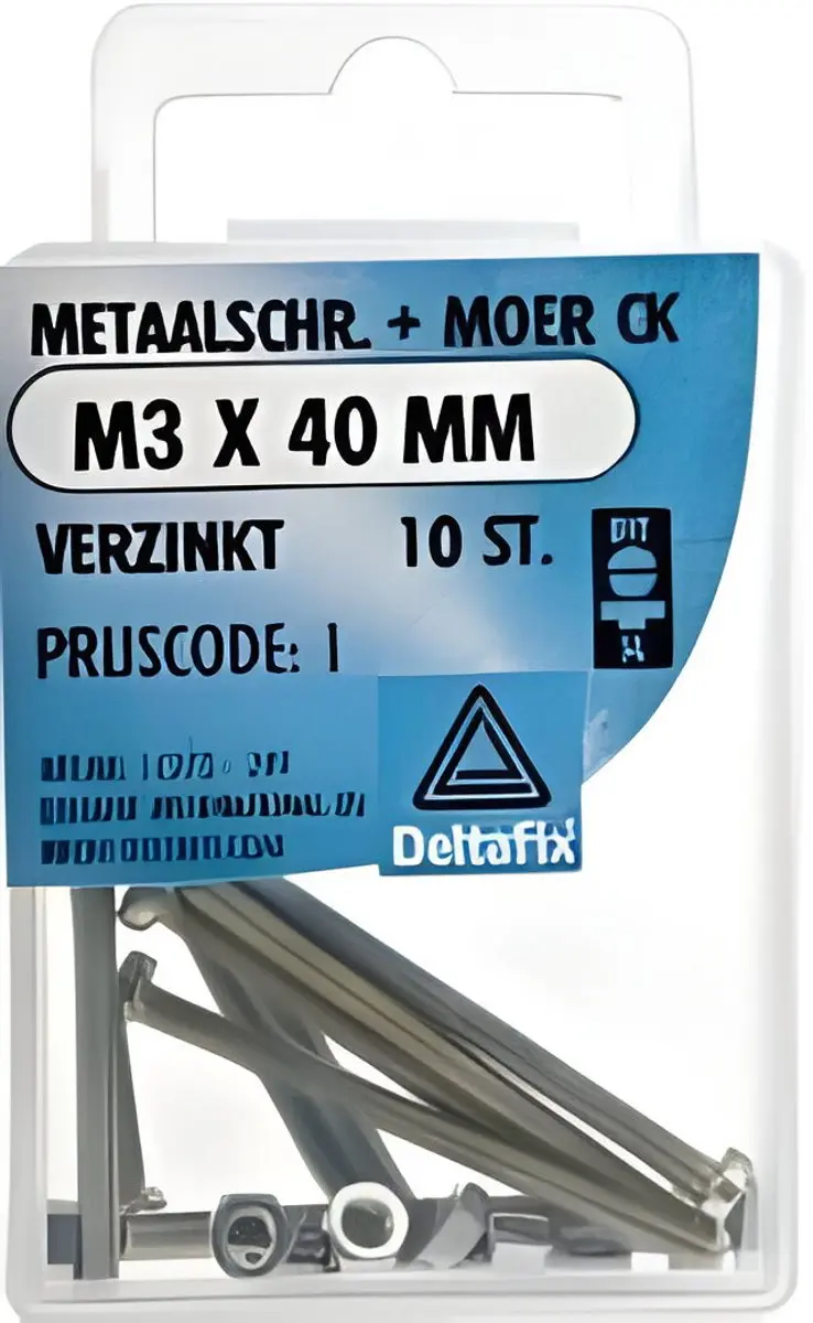 Deltafix Metaalschroeven M3x40mm