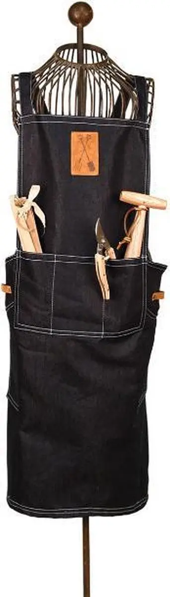 Esschert Design Tuinschort Dames - 58x91cm Katoen - Blauw